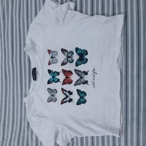 Shein butterfly crop top